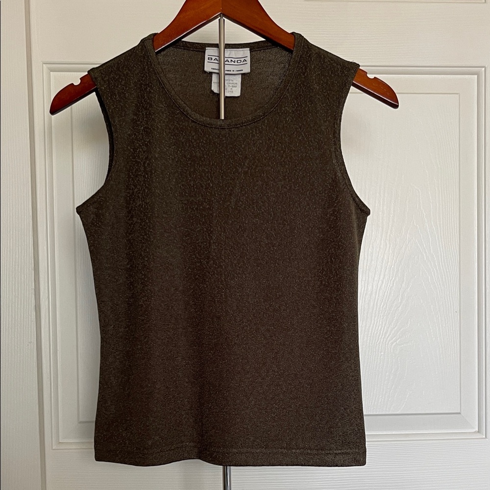 Baranda  green Sleeveless  Top